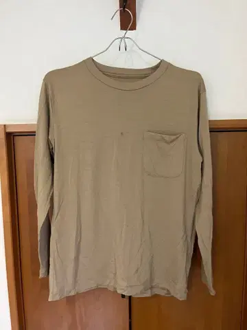 일본제 메리노울 긴팔 베이지 S 1