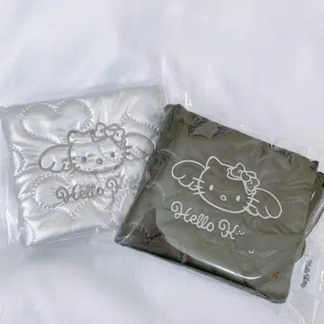 시마무라 모노톤 키티 블랙 키티 퀼팅 앨범 실버 블랙 씰