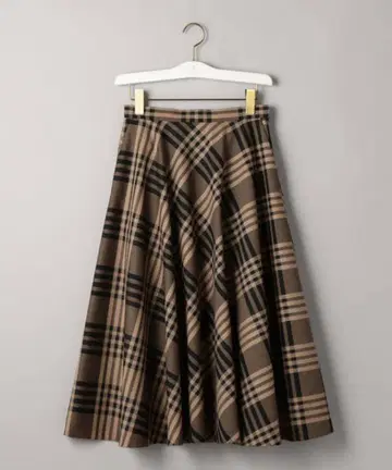 새상품급 유나이티드 애로우즈 체크 플레어 스커트