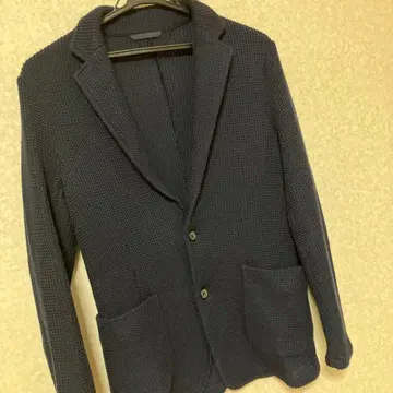 유나이티드 애로우즈 니트 편직 네이비 가디건 니트 재킷