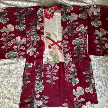 앤티크 겉옷 다이쇼 로망 레어한 닭머리 패턴 겉옷 끈 포함