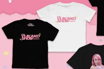 YUKAKO SHOW 티셔츠 (블랙 화이트)