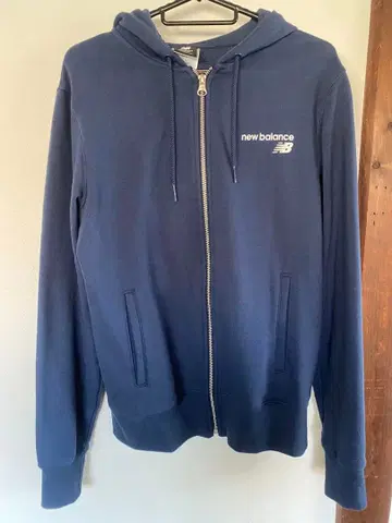 뉴발란스 풀 집업 후드티 네이비
