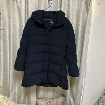 유니클로 다운 코트 xxl 블랙