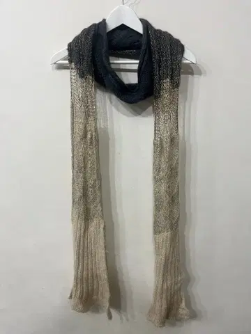 그라데이션 니트 롱 머플러 캐시미어 혼방 신디아