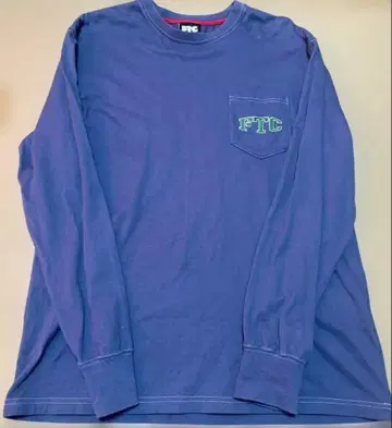 FTC 포켓 부착 롱 T 네이비 M