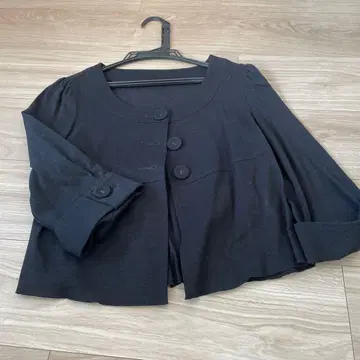 [ 여성용 ] 블랙 노카라 자켓 M