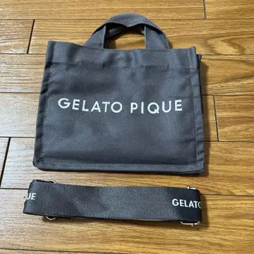 젤라또피케 캔버스 로고 숄더백