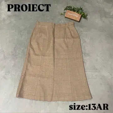 [ PROIECT ] 프로젝트 ( 13AR ) 타이트 스커트 베이지