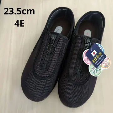 4E 간호화 블랙 23.5cm 넓은 폭