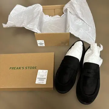 [ 새상품 ] 프릭스스토어 레더 스웨이드 로퍼 25cm