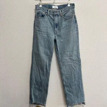 Mile Over 라이트 블루 스트레이트 데님