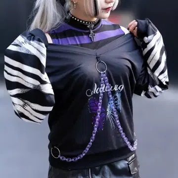 택 포함 새상품 ACDC Rag 언데드 버터플라이 맨투맨