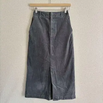 글로벌 워크 코듀로이 타이트 스커트 S 허리밴딩 슬릿 가을/겨울