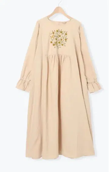 Samansa Mos2 마카베 앨리스 콜라보 과일 패턴 자수 원피스