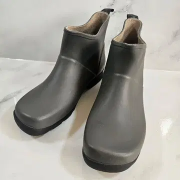 미사용품 COMME CA ISM 레인 숏부츠 그레이 24cm