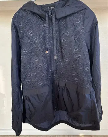 L 사이즈 나일론 자켓 레이스 디자인