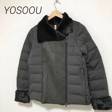 새상품급 YOSOOU 페이크 무스탕 다운 자켓