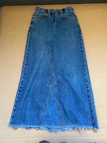 Levi's 550 데님 W34 L32 인디고 데님 롱 스커트
