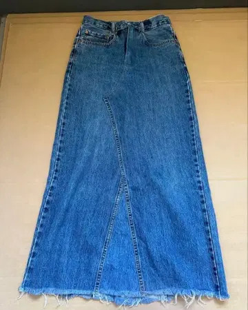 Levi's 550 W34 L32 인디고 데님 롱 스커트