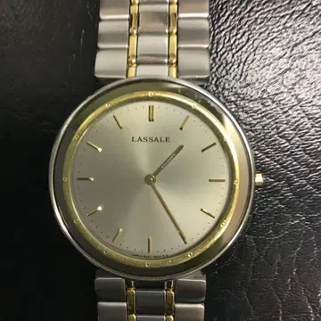 세이코 LASSALE 라사르 쿼츠 손목시계 실버/골드
