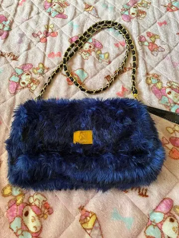 & by P&D 네이비 퍼 백