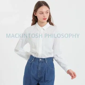 정가 22000엔 매킨토시 철학 자수 셔츠 자수