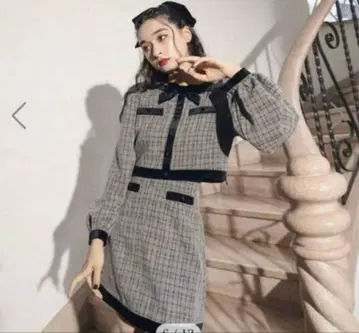 BUBBLES 버블 벨벳 리본 셋업