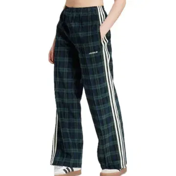 [ adidas ] 코듀로이 타탄 와이드 레그 팬츠
