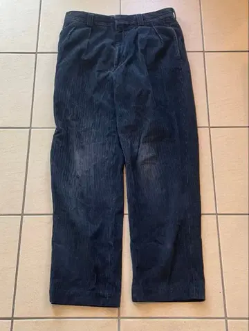 최종 가격 인하 80s 90s L.L.Bean 다크 네이비 코듀로이 팬츠