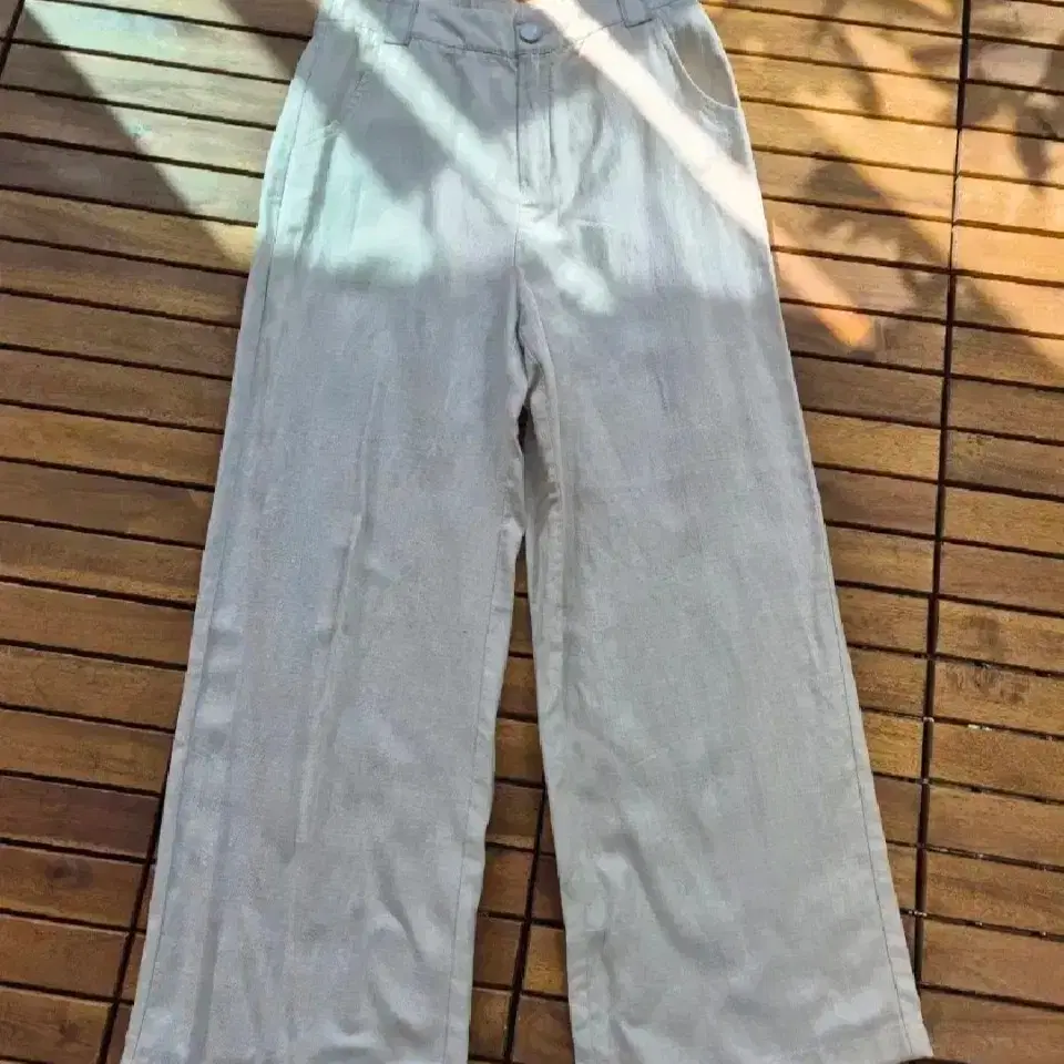 Ivory Wide Linen Pants