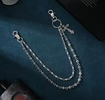 실버 925 이중 체인 지갑 체인