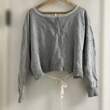 TANG 숏 기장 코튼 100% 맨투맨 끈 포함 38