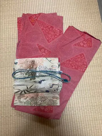 앤티크 기모노 시접선 부착 크리스마스 코디