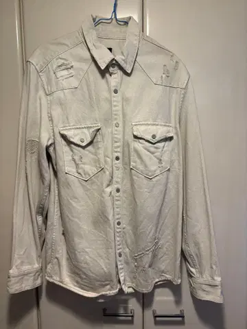 ZARA 릴랙스 핏 데님 자켓 화이트