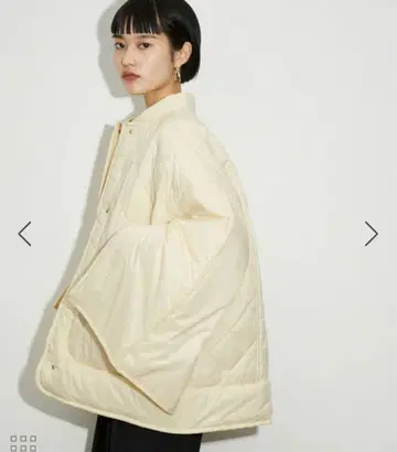 ADAM ET ROPE' FEMME 퀼팅 케이프 블루종