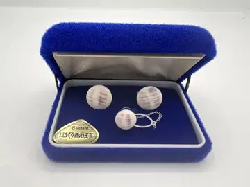 대합 바둑돌 공예 히나타 특산 커프스 단추 커프스 세트