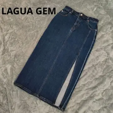 LAGUA GEM 롱 스커트 LAGUA GEM 데님 스커트