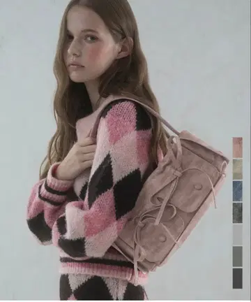 VIVACIOUS Selena Ribbon Bag 핑크