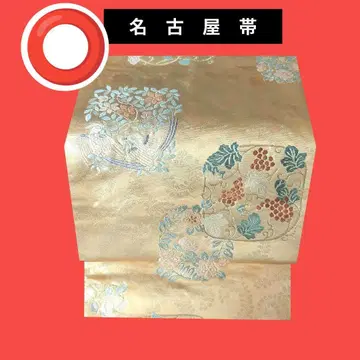 901 나고야 오비 꽃과 새