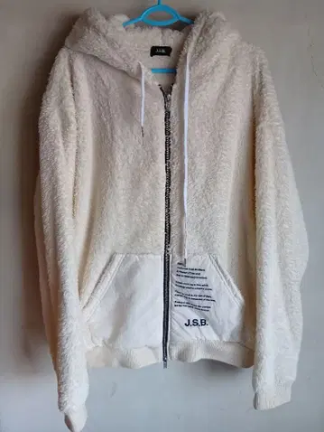 J.S.B. 보아 자켓 크림색 XL 사이즈