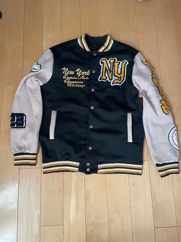 New York 뉴욕 자수 바시티 자켓 XL