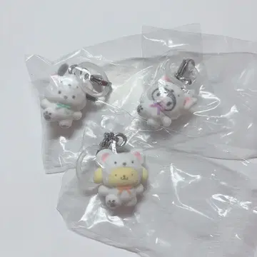 산리오 메지루시 액세서리 포근포근 스노우 쿠로미 푸딩 포차코