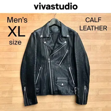 XL vivastudio 라이더스 자켓 가죽 자켓 카프