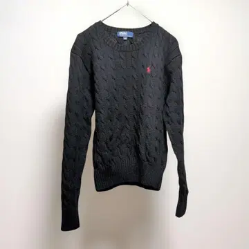 폴로 랄프로렌 케이블 니트 블랙 S