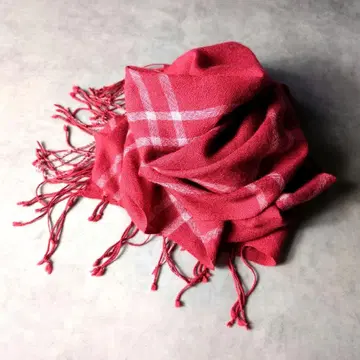 폴스미스 캐시미어 캐시미어 대형 롱 스톨 체크 머플러