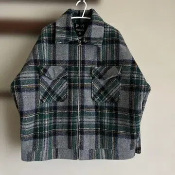 MELANGE 체크 무늬 자켓