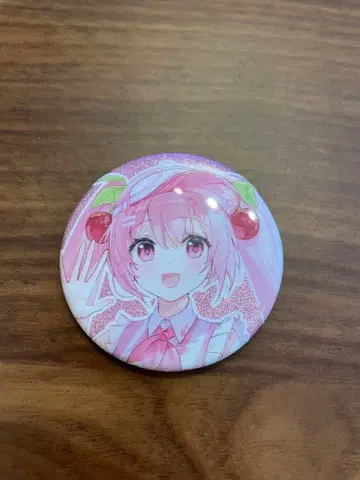 벚꽃 미쿠 라운드 원 콜라보 캔뱃지 아메리칸 다이너