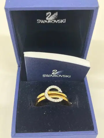 Swarovski 골드 실버 반지