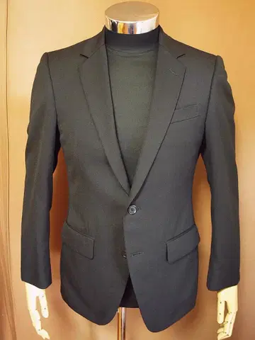 블랙 무지 올 시즌 2 버튼 수트 (A4 사이즈) 셋업 관혼상제